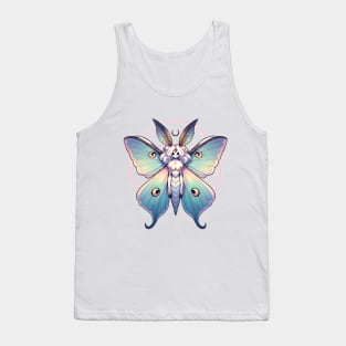 Luna Moth Fantasy Creature Witchy Design Tank Top